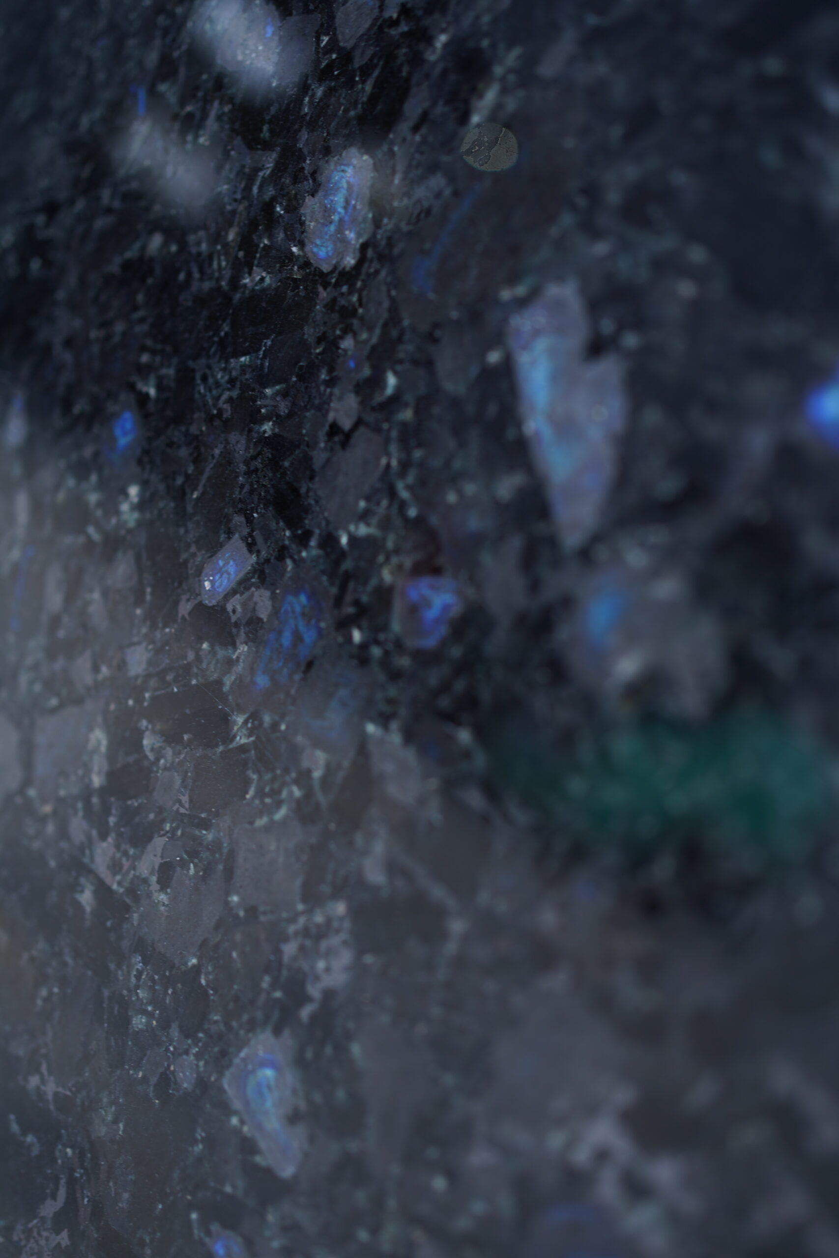 Natural Volga Blue labradorite stone texture for premium facades and modern architecture