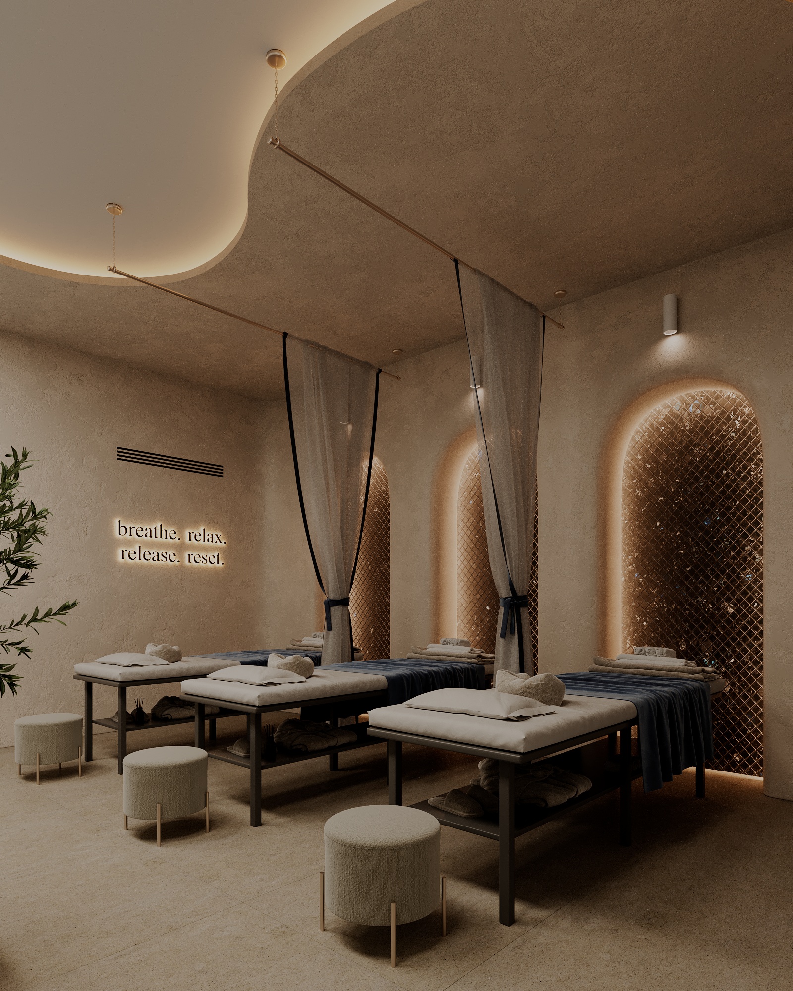 SPA Space with Natural Stone