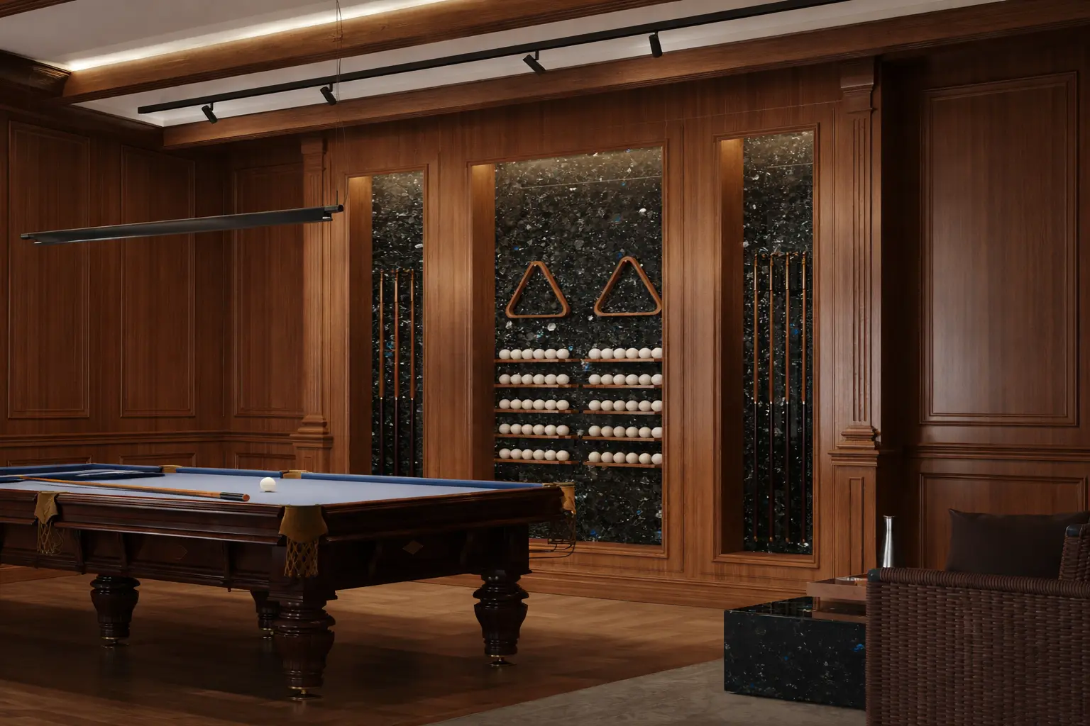 Private Entertainment Spaces in Labradorite