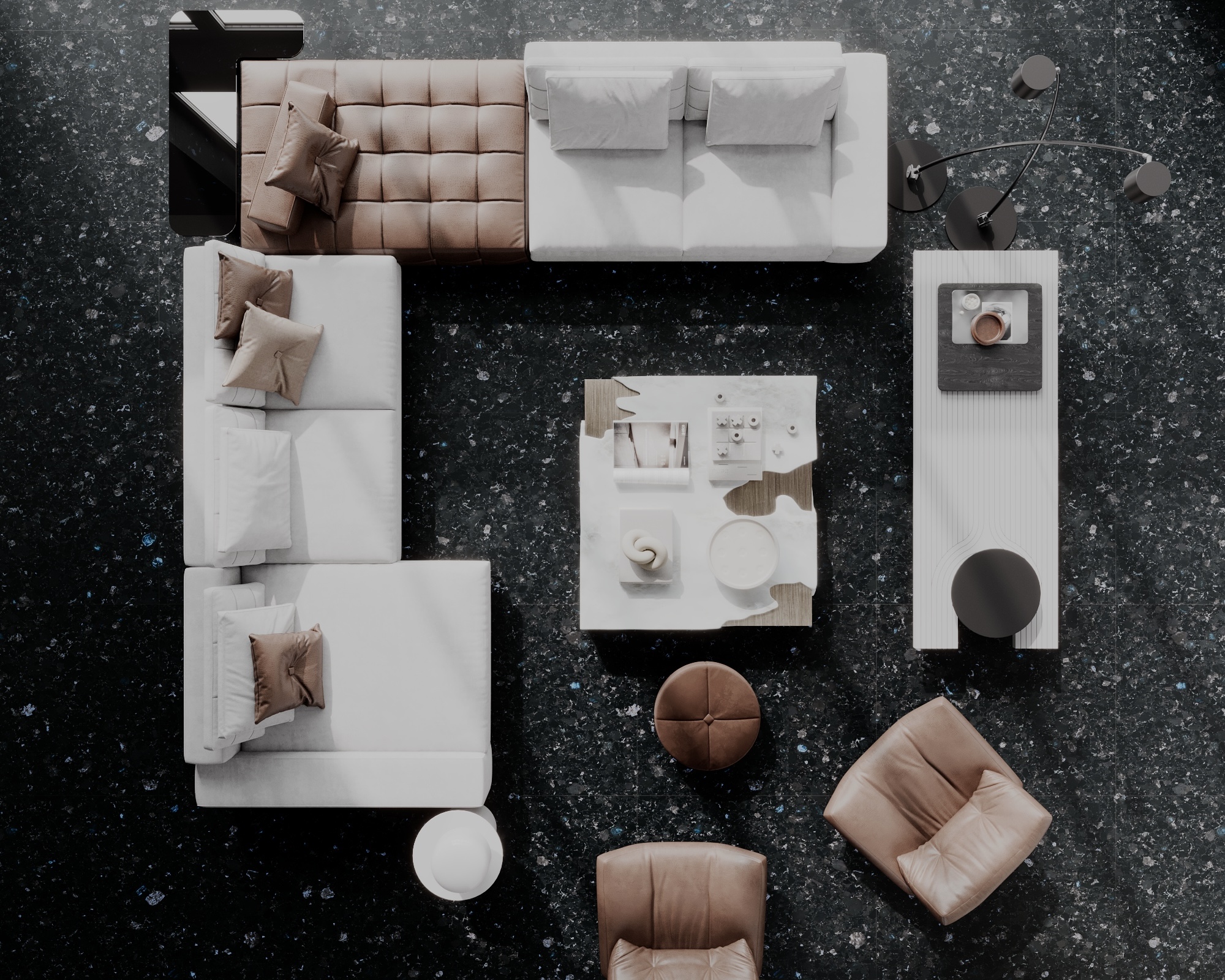 Labradorite Flooring: Black Stone That Holds a Space for Decades