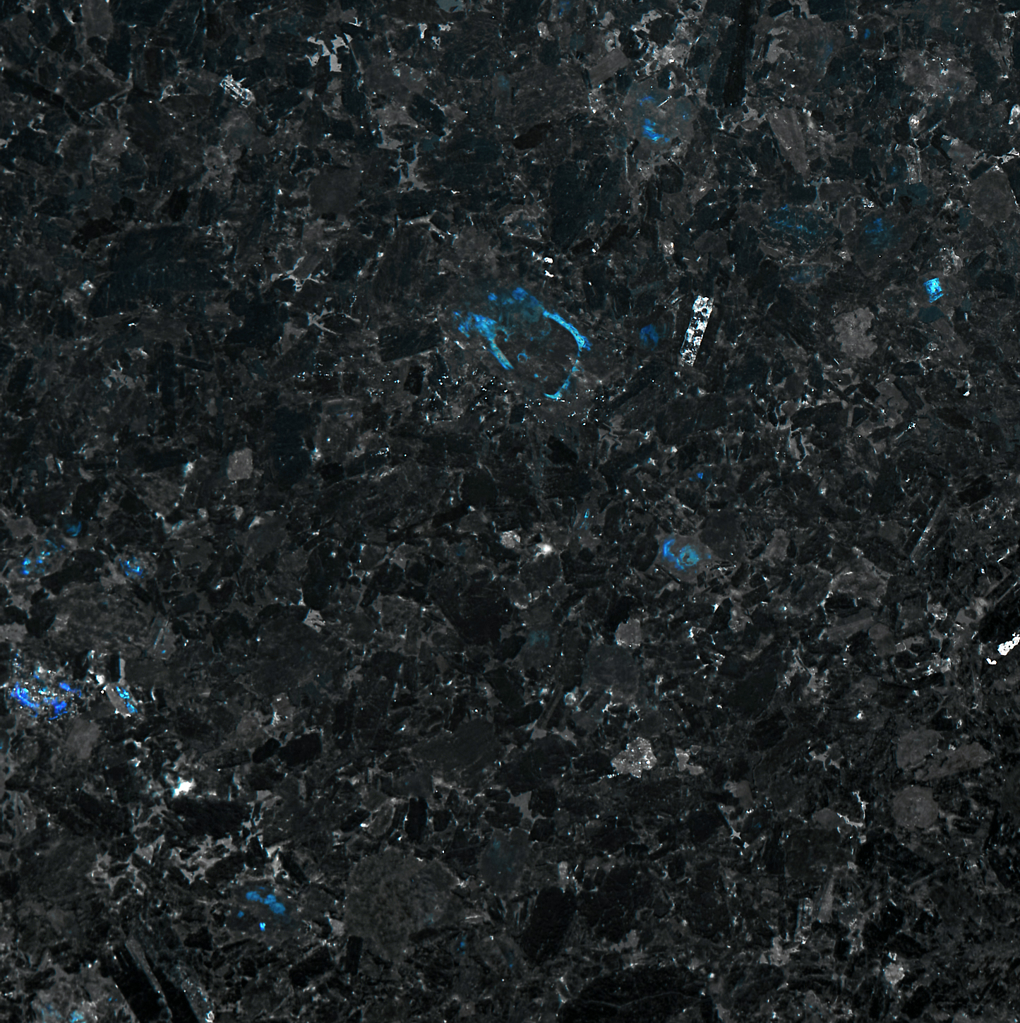 Leathered finish of Golovinski Labradorite close-up