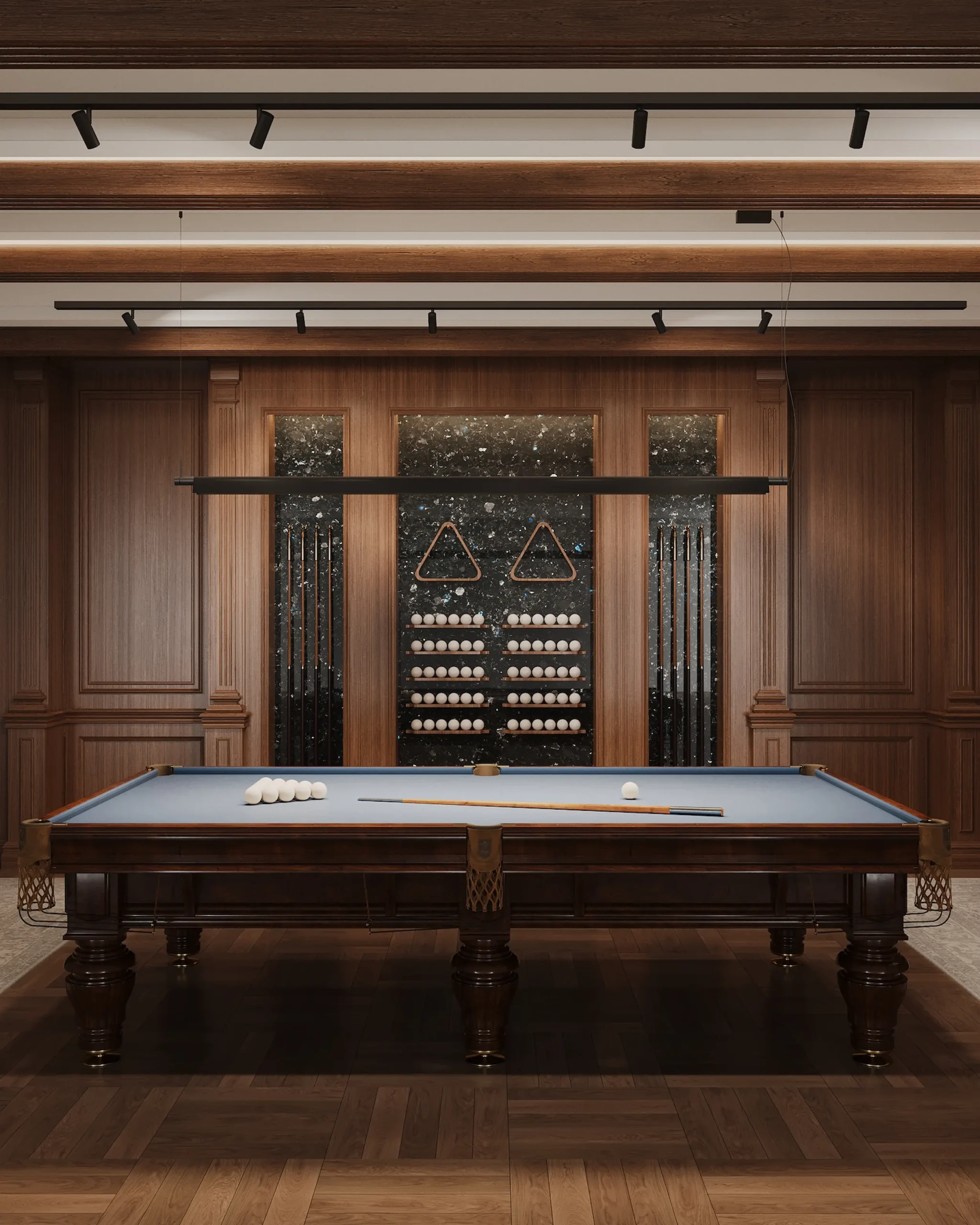 Black stone in Golovinski billiard architecture