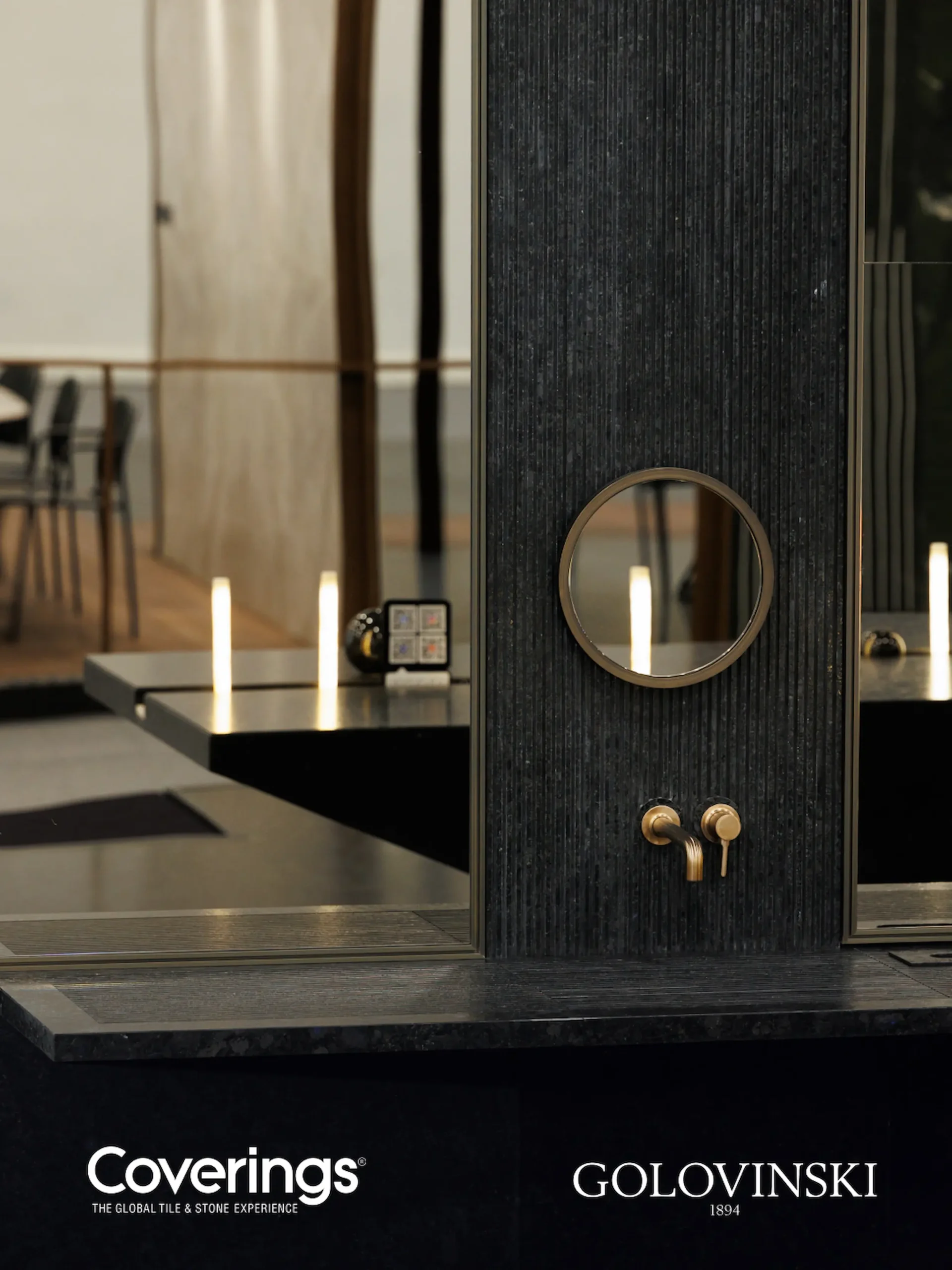 Detail of the Golovinski display at Coverings 2026