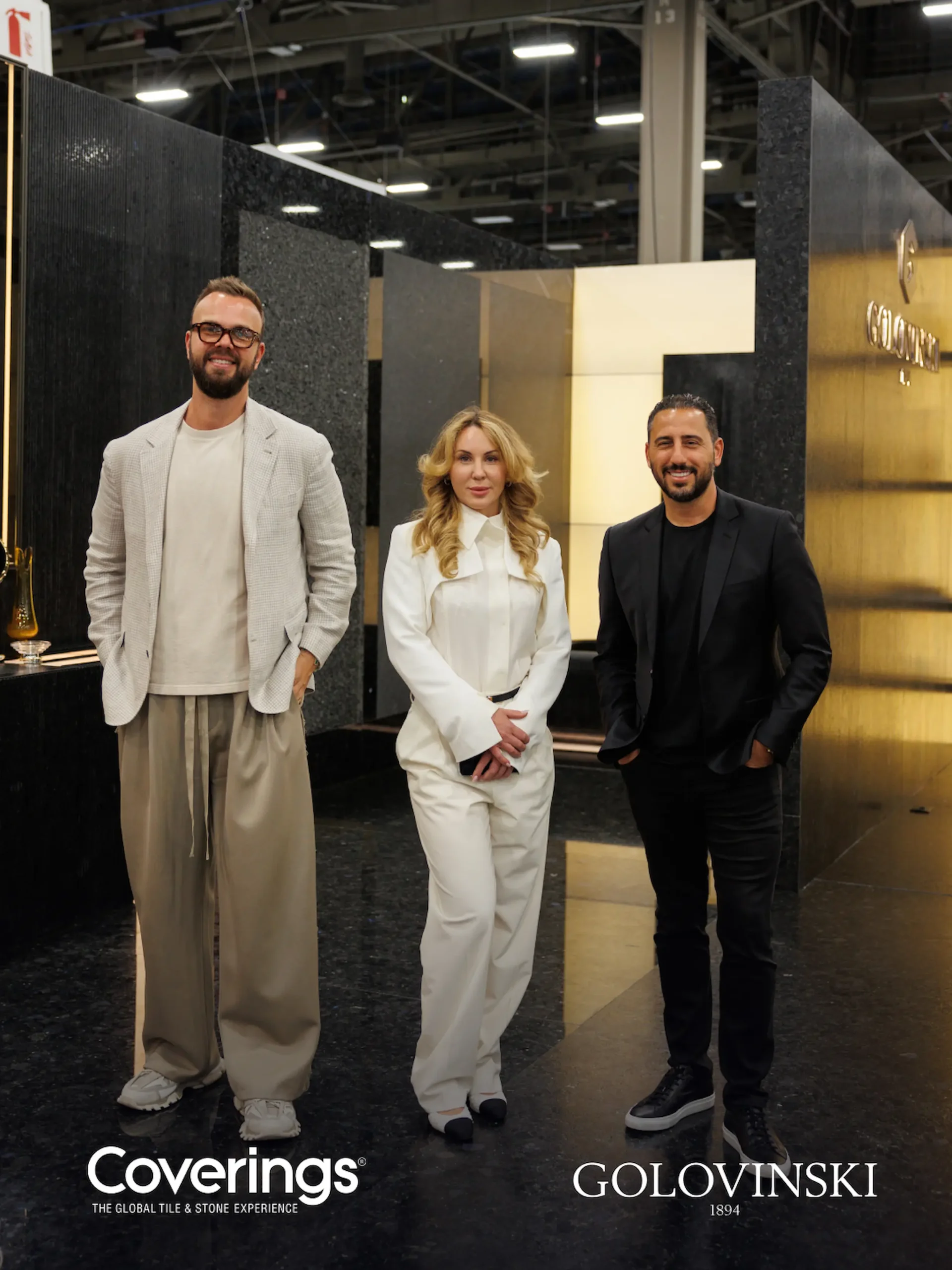 Guests at the Golovinski booth during Coverings 2026