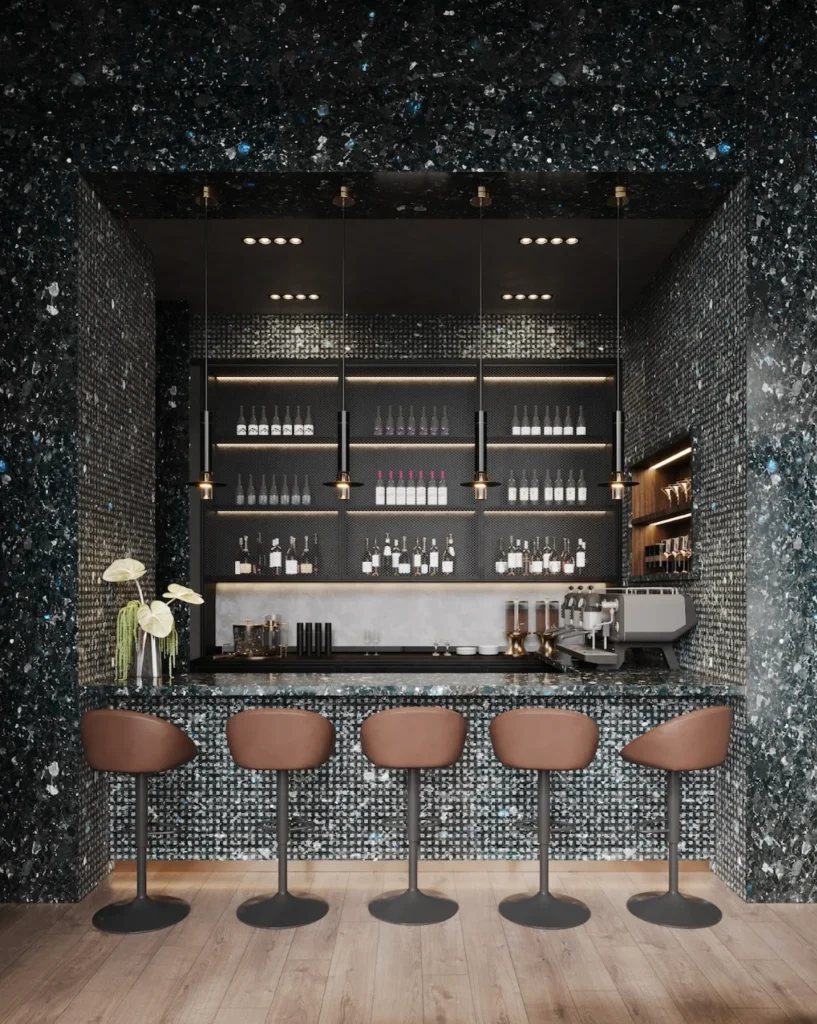 Ритм лабрадориту в барному просторі