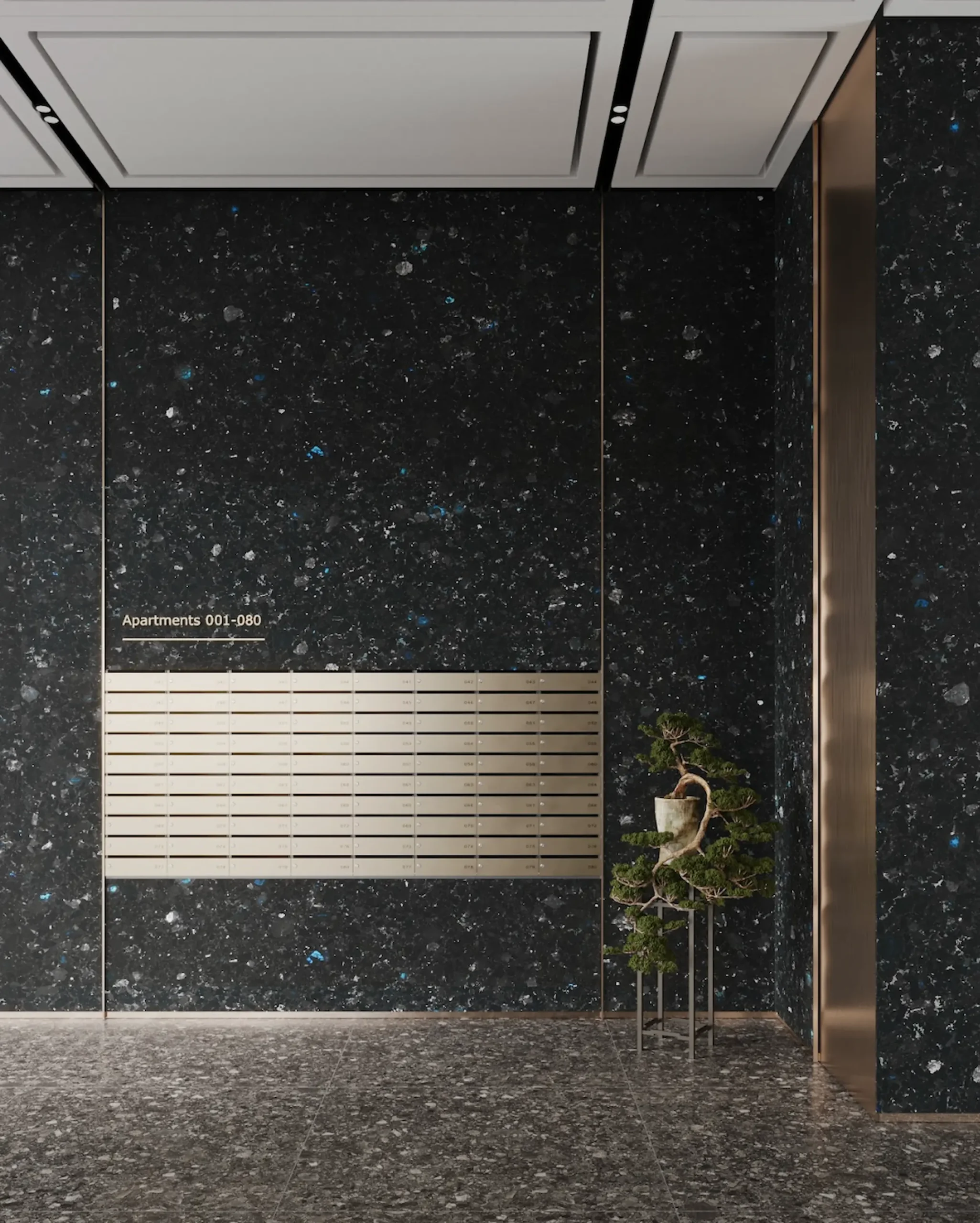 Деталь холу з лабрадориту Golovinski