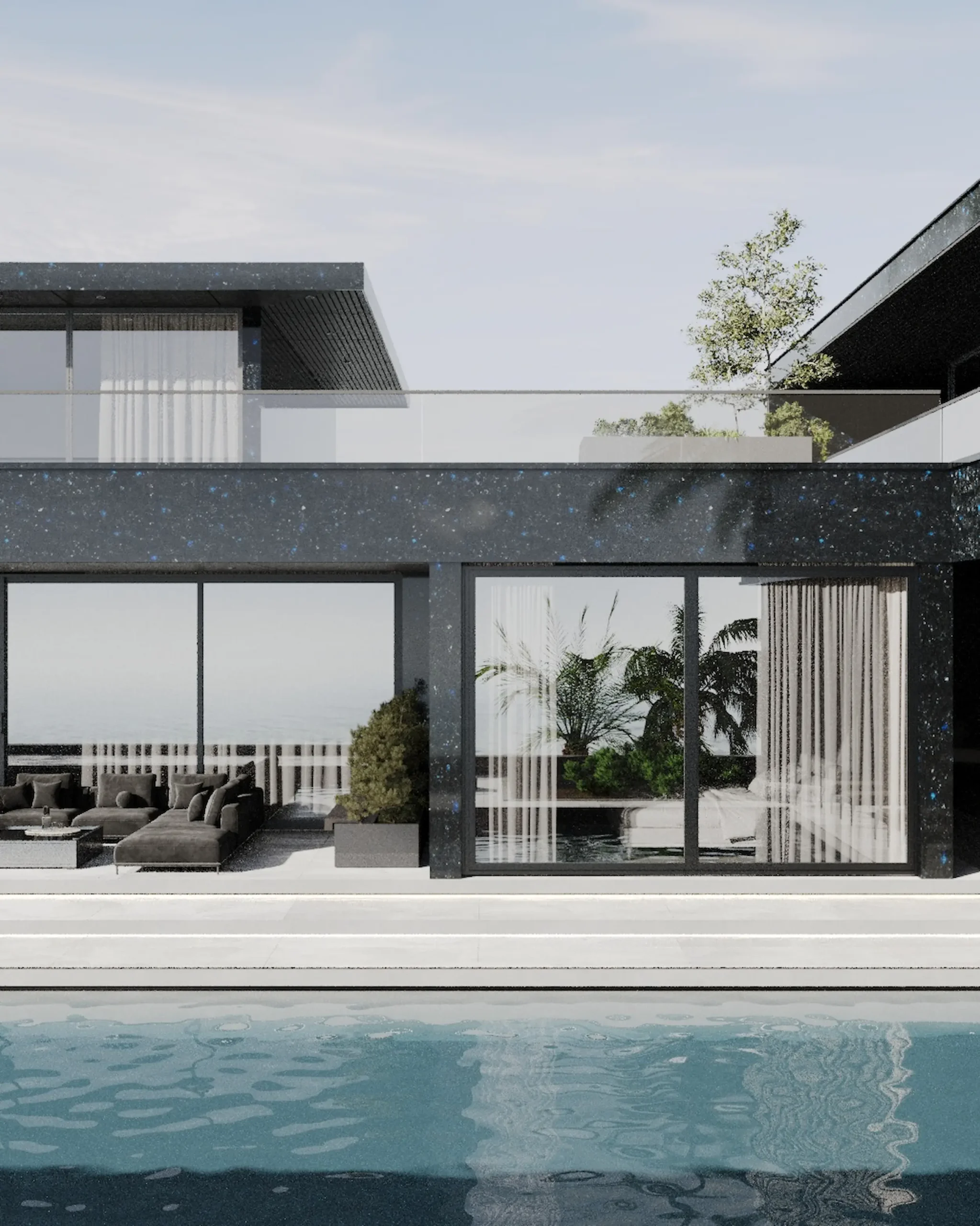 labradorite in private architecture